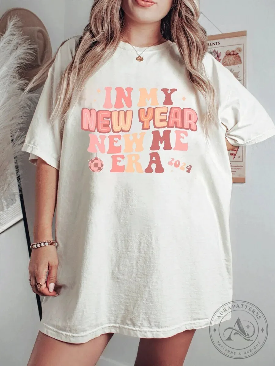 In My New Year New Me Era 2024 Celebration Short Sleeve T-Shirt