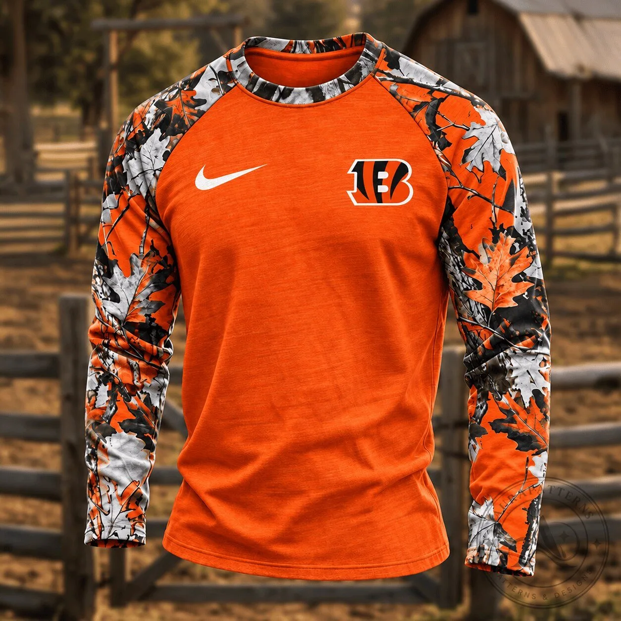 Cincinnati Bengals Camouflage Hunting Long Sleeve Shirt