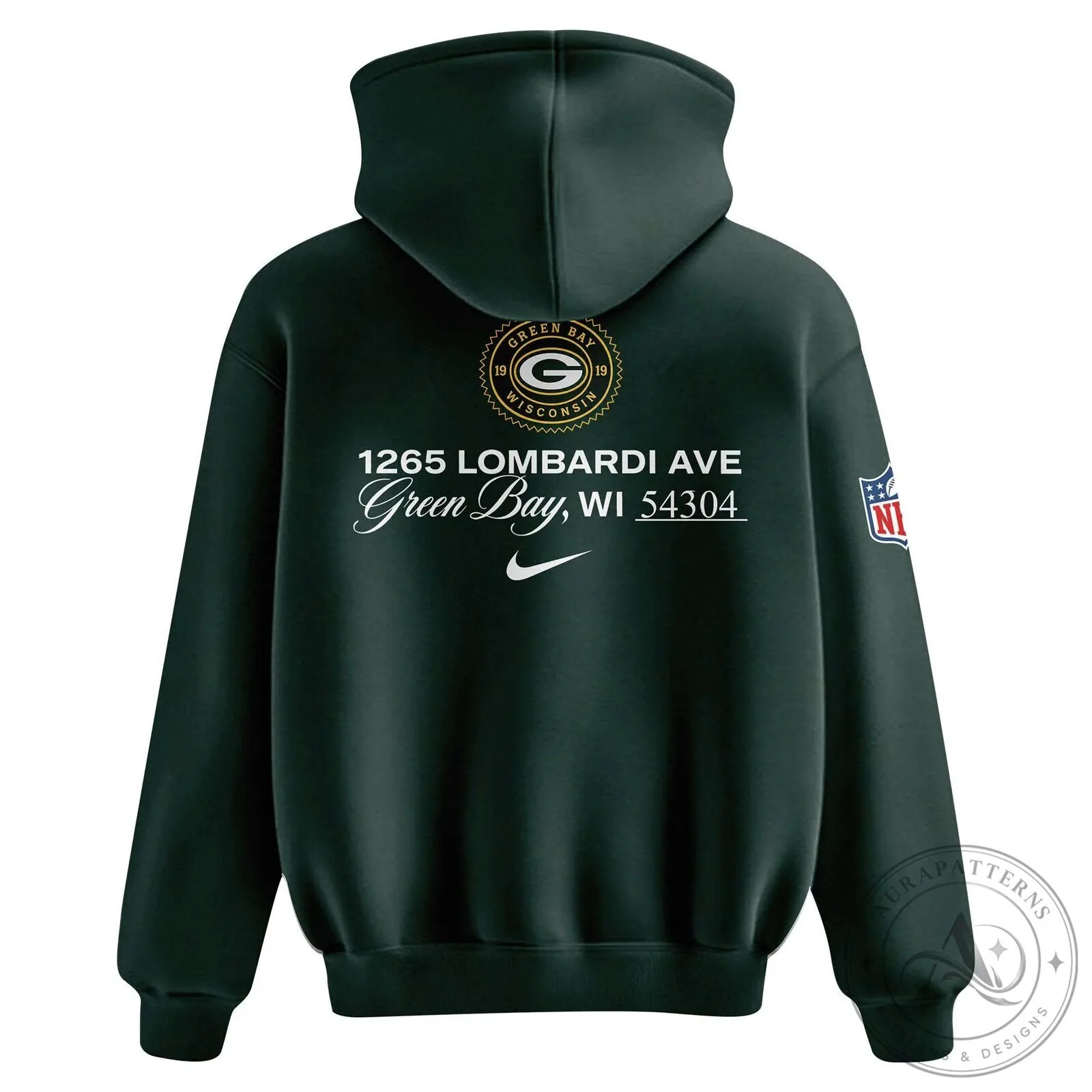 Green Bay Packers NFL Football Team Sideline Hoodie 9 Green Bay Packers NFL Football Team Sideline Hoodie