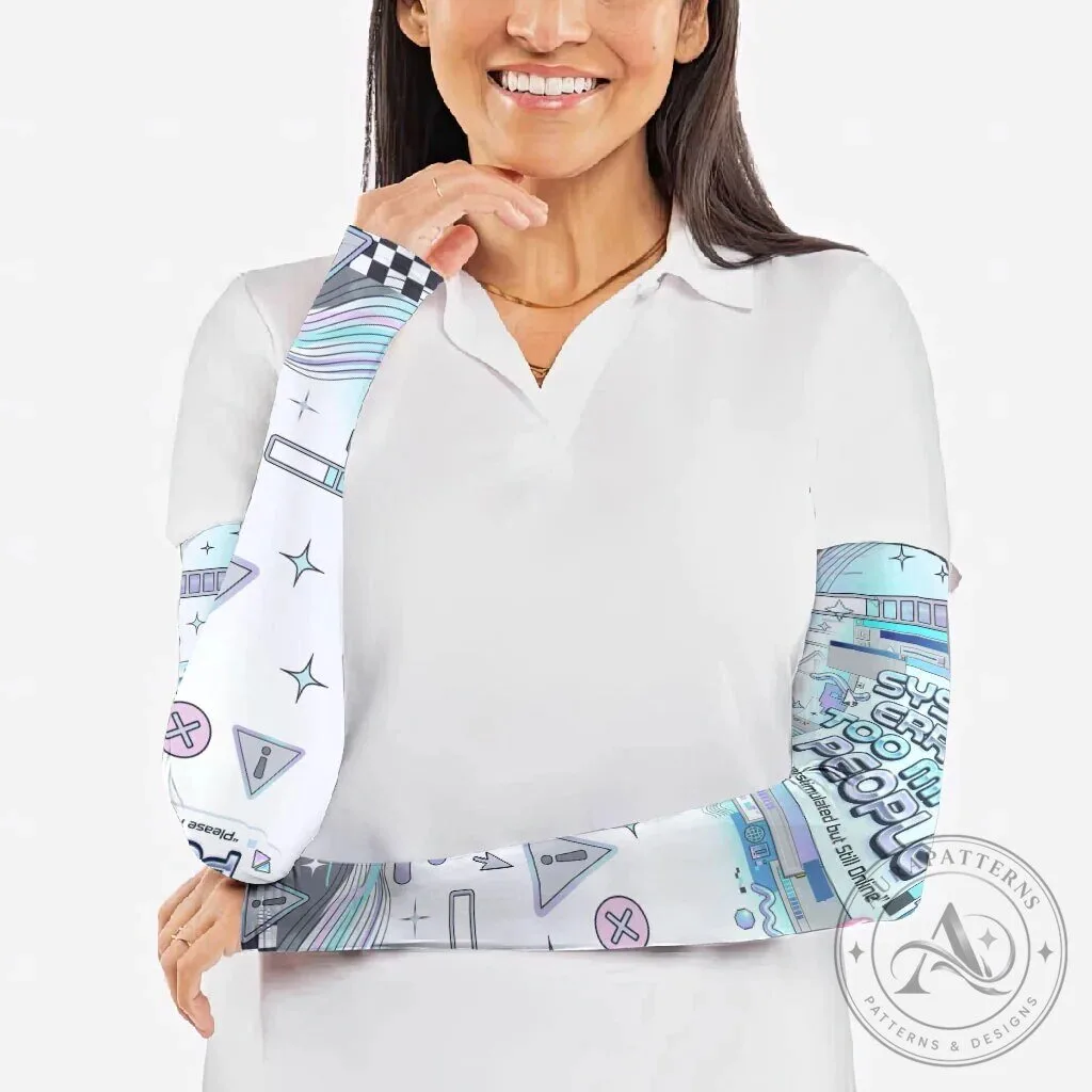 System Error Too Many People Cyber Aesthetic Arm Sleeves 10 System Error Too Many People Cyber Aesthetic Arm Sleeves
