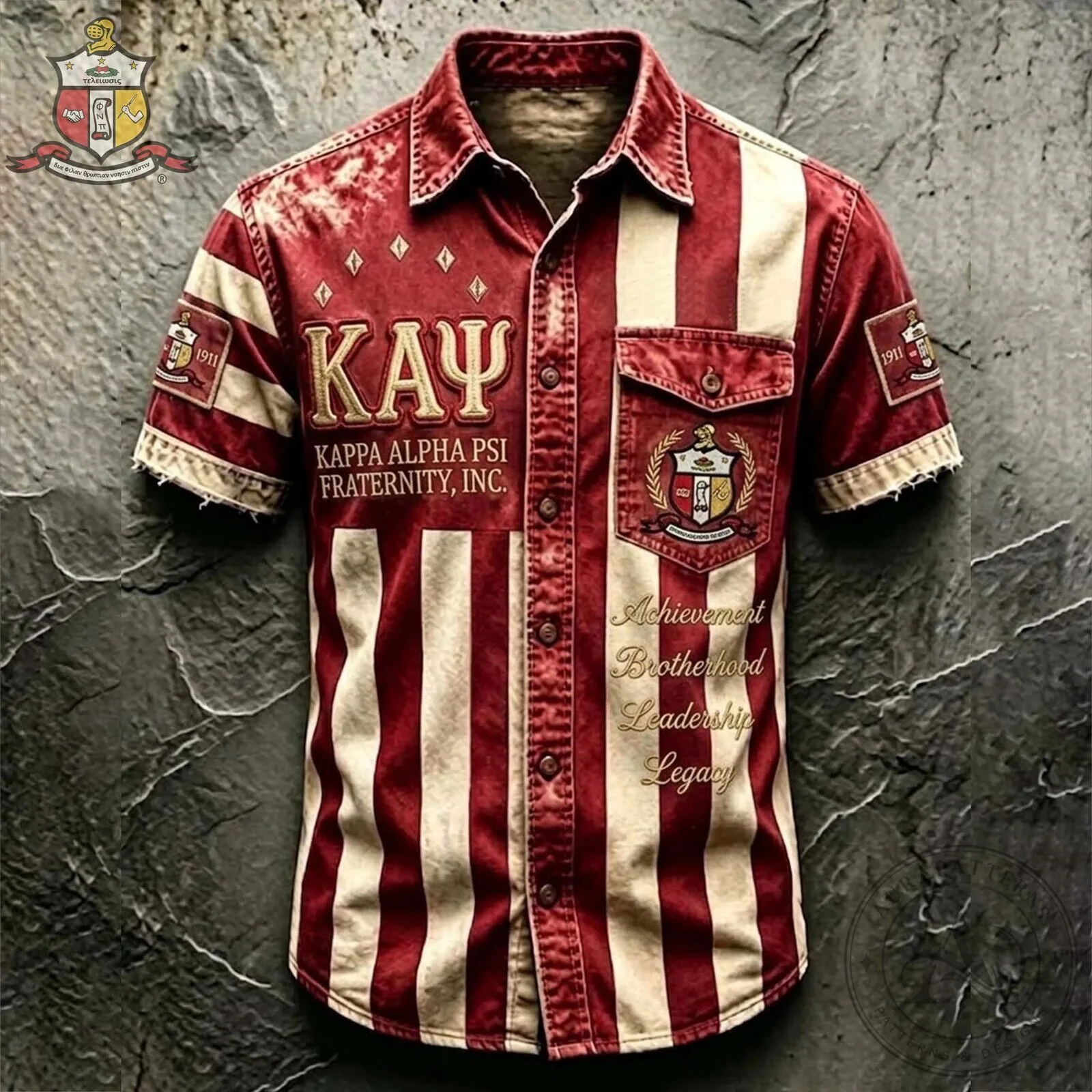 Kappa Alpha Psi Fraternity Achievement Brotherhood Leadership Legacy Hawaiian Shirt