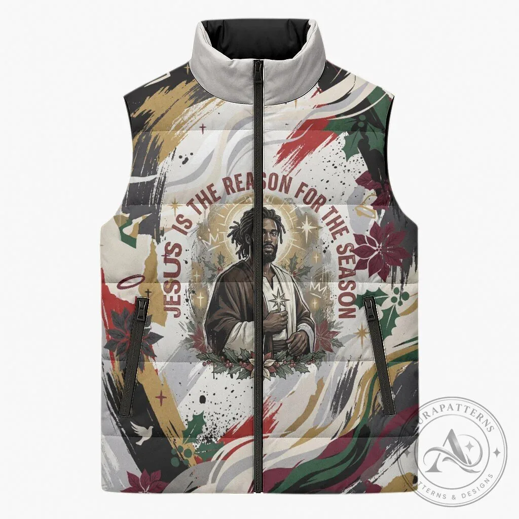 Jesus Is The Reason For The Season Religious Christian Puffer Vest