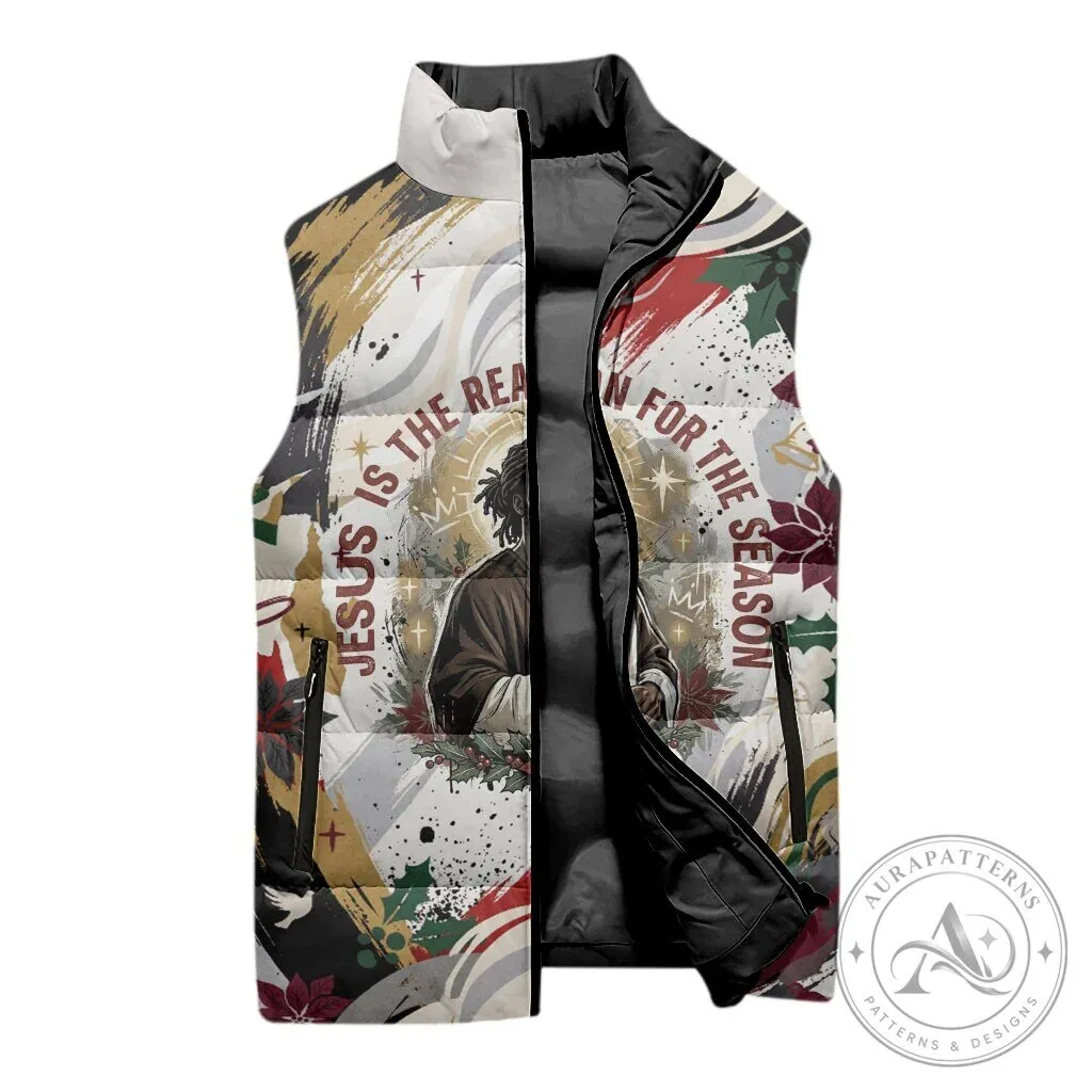 Jesus Is The Reason For The Season Religious Christian Puffer Vest 10 Jesus Is The Reason For The Season Religious Christian Puffer Vest