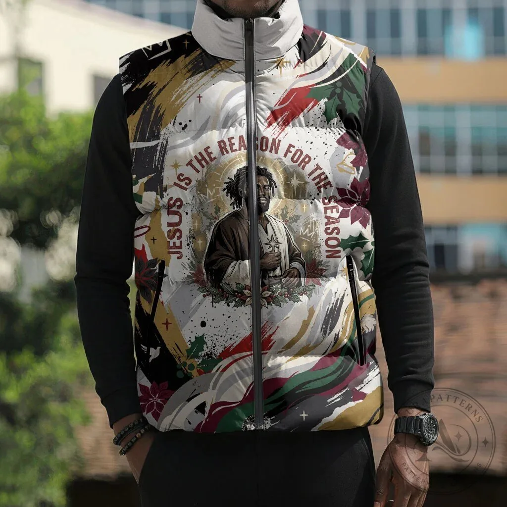 Jesus Is The Reason For The Season Religious Christian Puffer Vest 12 Jesus Is The Reason For The Season Religious Christian Puffer Vest