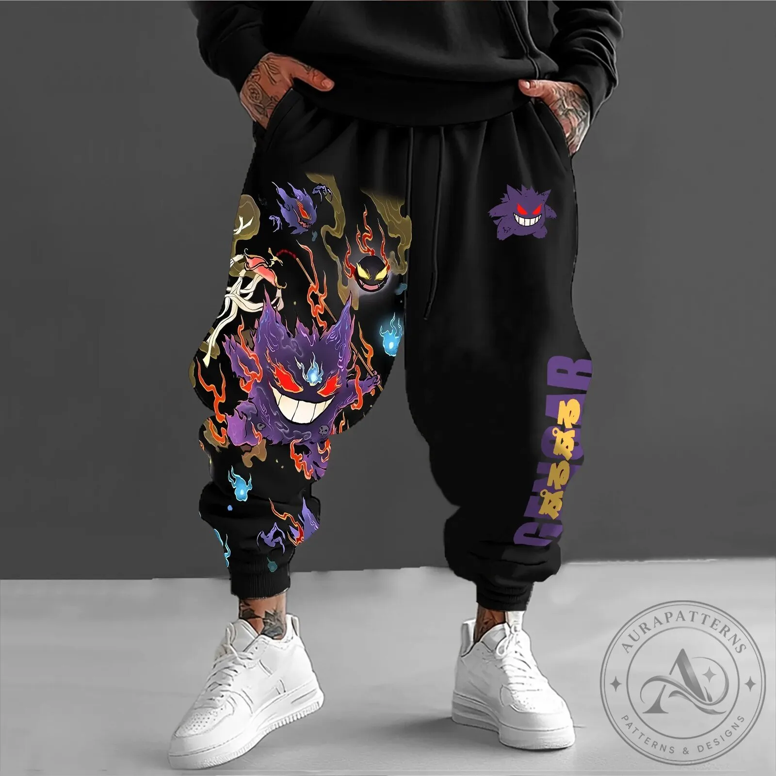 Pokemon Gengar Anime Character Streetwear Jogger Pants