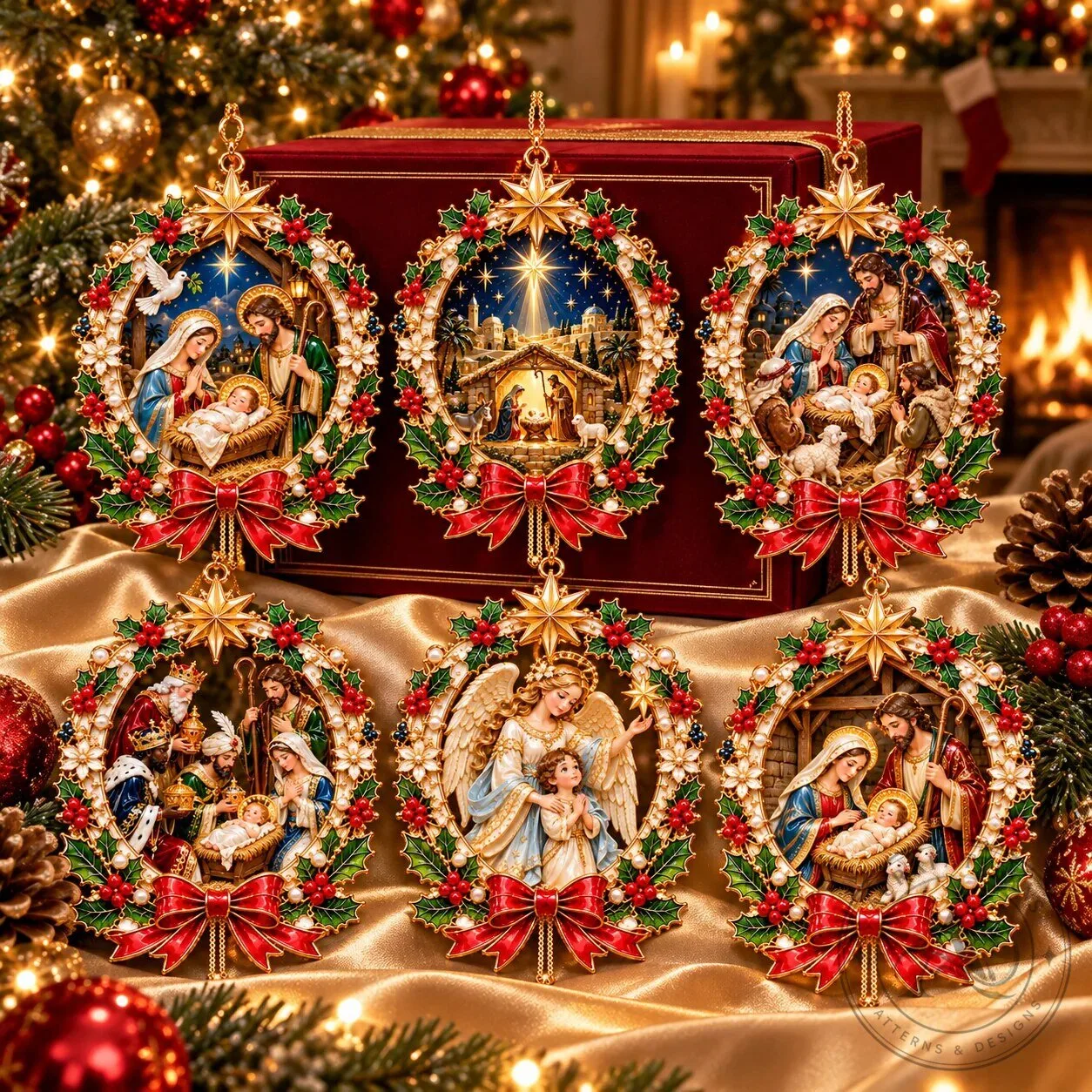 Nativity Scene Holy Family Christmas Tree Ornament Collection