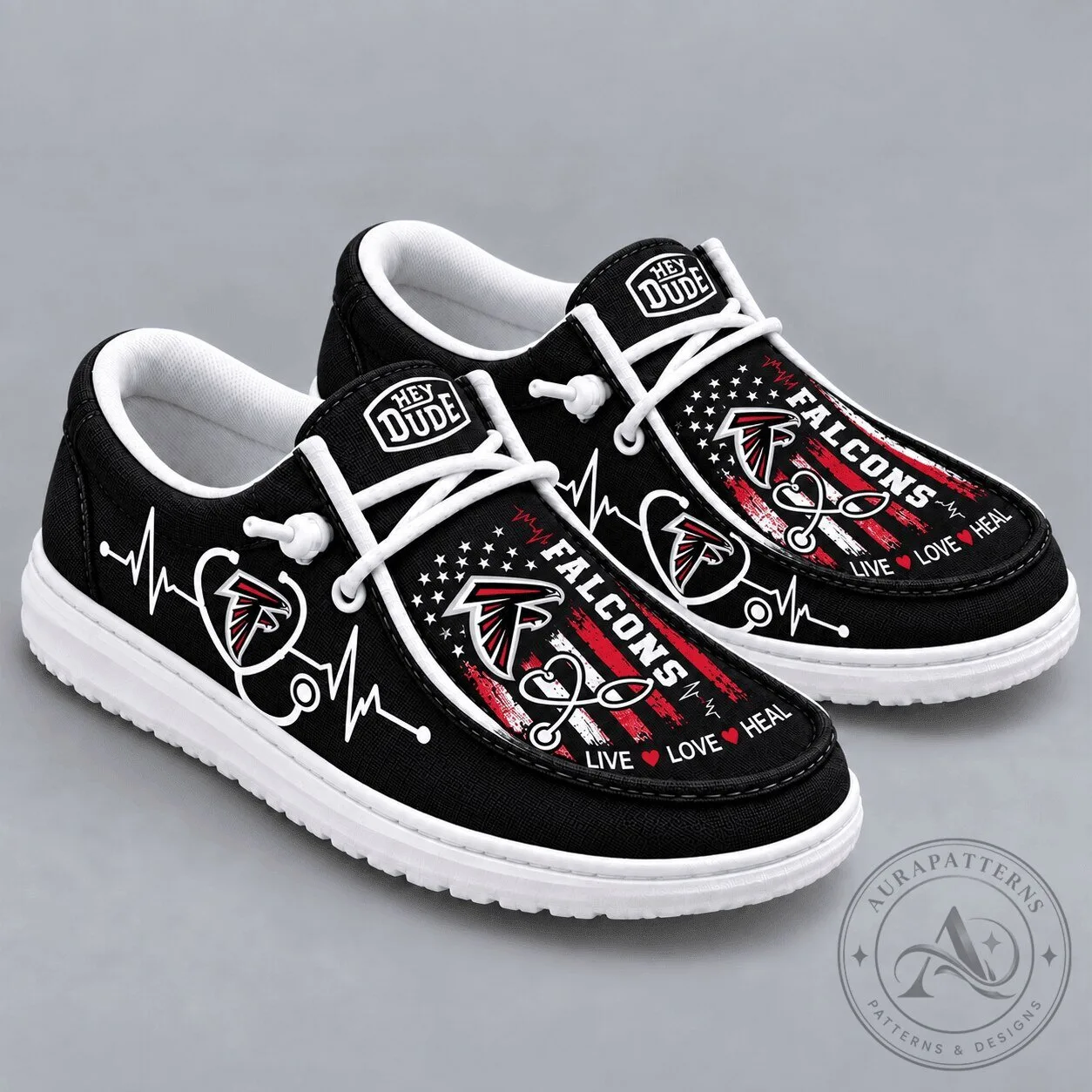 Atlanta Falcons National Football League Live Love Heal Loafer Shoes