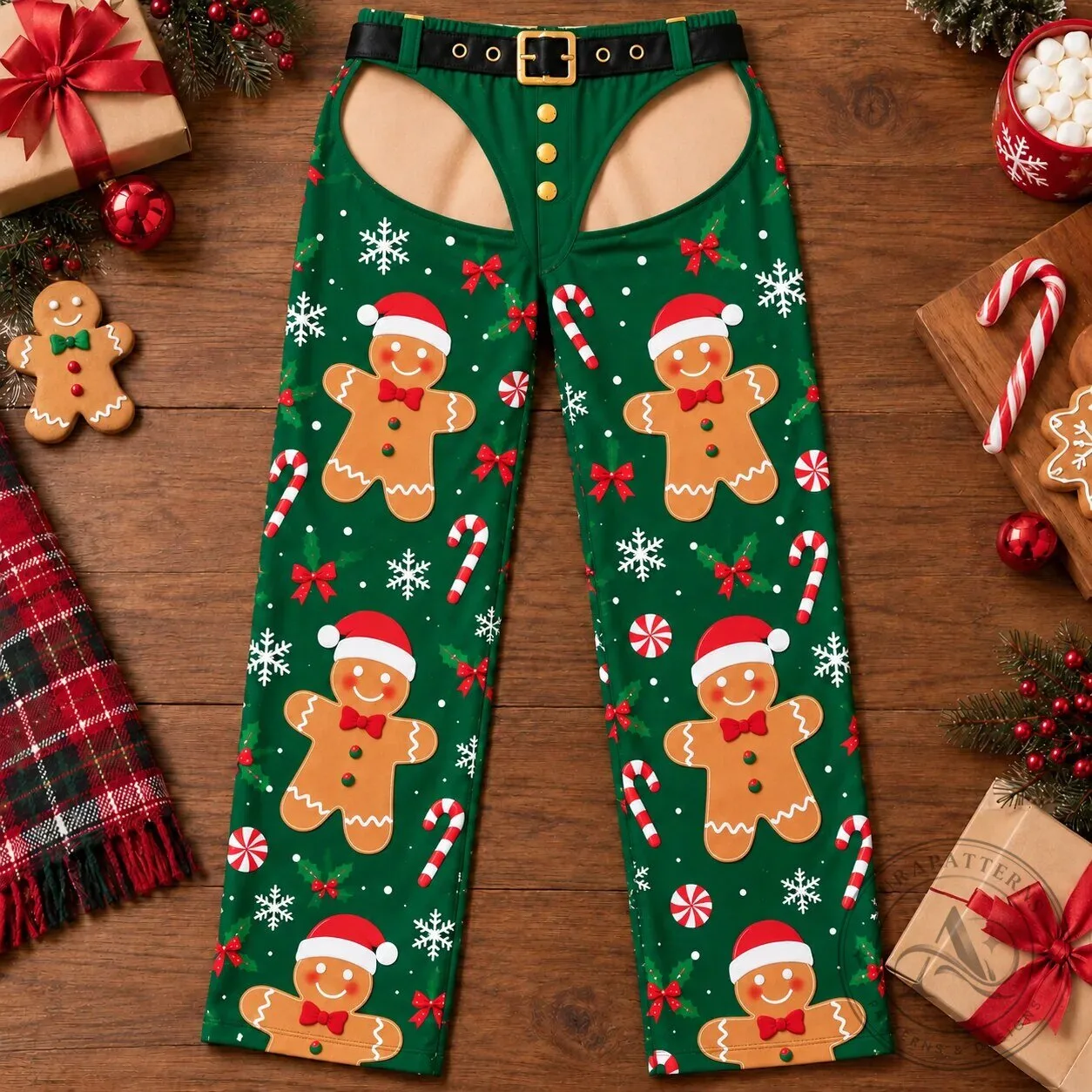 Funny Gingerbread Man Christmas Open Butt Holiday Gag Lounge Pants 12 Funny Gingerbread Man Christmas Open Butt Holiday Gag Lounge Pants