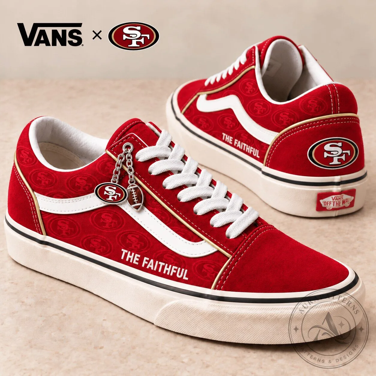 San Francisco 49ers The Faithful Low-Top Sneakers Shoes