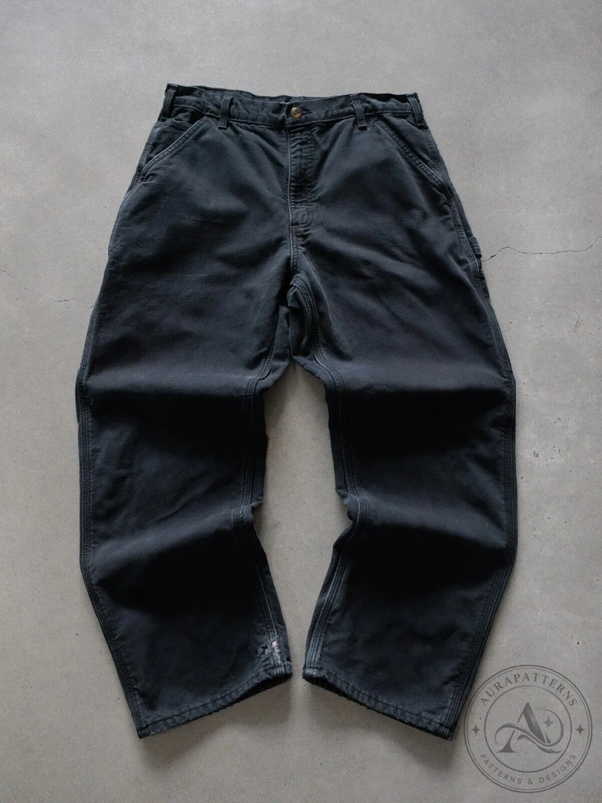 Carhartt Black Flannel-Lined Carpenter Pants for Men 10 Carhartt Black Flannel-Lined Carpenter Pants for Men