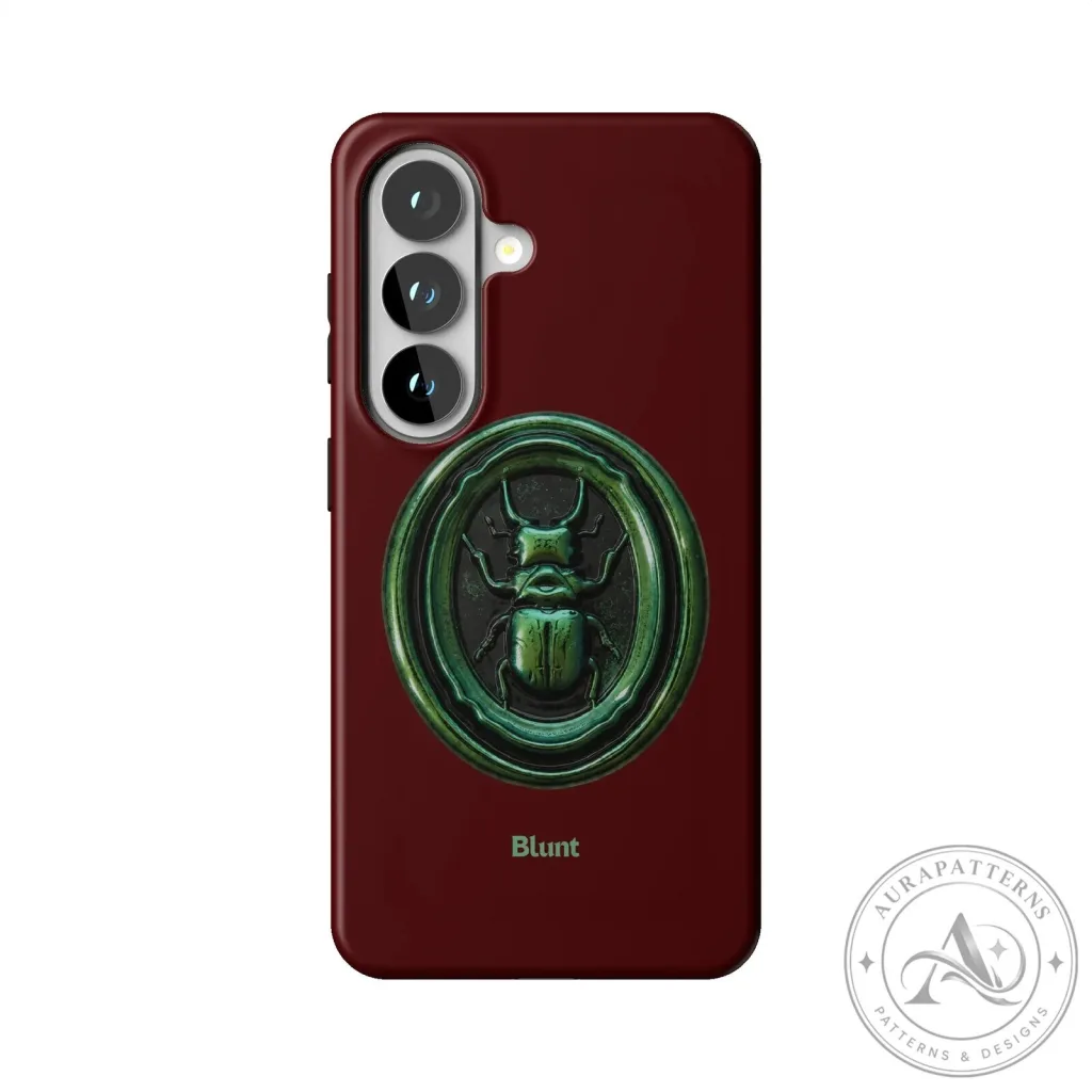 Blunt Green Beetle Crest Samsung Galaxy Phone Case Blunt Green Beetle Crest Samsung Galaxy Phone Case