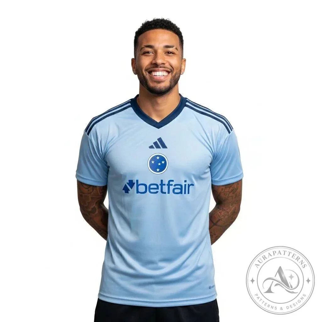 Cruzeiro Esporte Clube Light Blue Soccer Fan Jersey