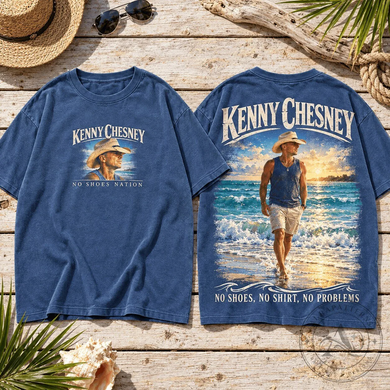 Kenny Chesney No Shoes Nation Coastal Beach T-Shirt