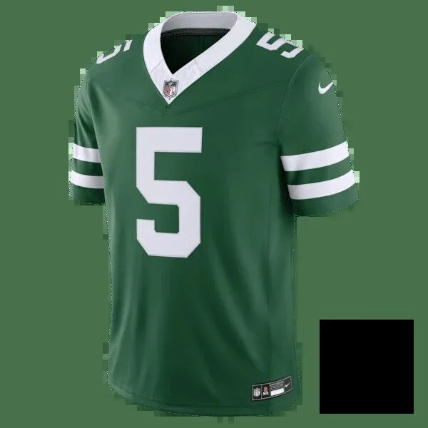 Garrett Wilson New York Jets Green Football Jersey Number 5 23 Garrett Wilson New York Jets Green Football Jersey Number 5