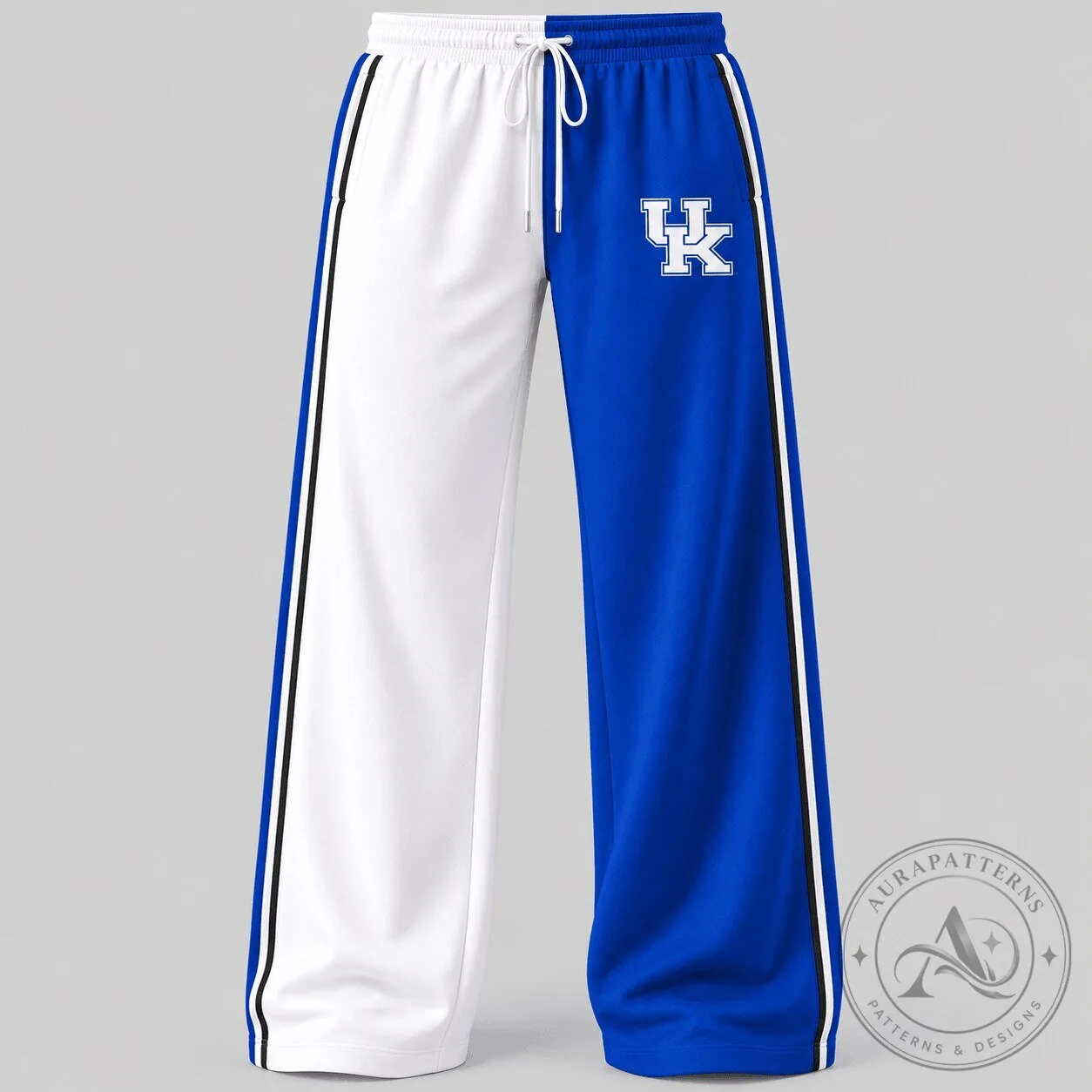 Kentucky Wildcats NCAA Split Color Wide Leg Sweatpants 6 Kentucky Wildcats NCAA Split Color Wide Leg Sweatpants