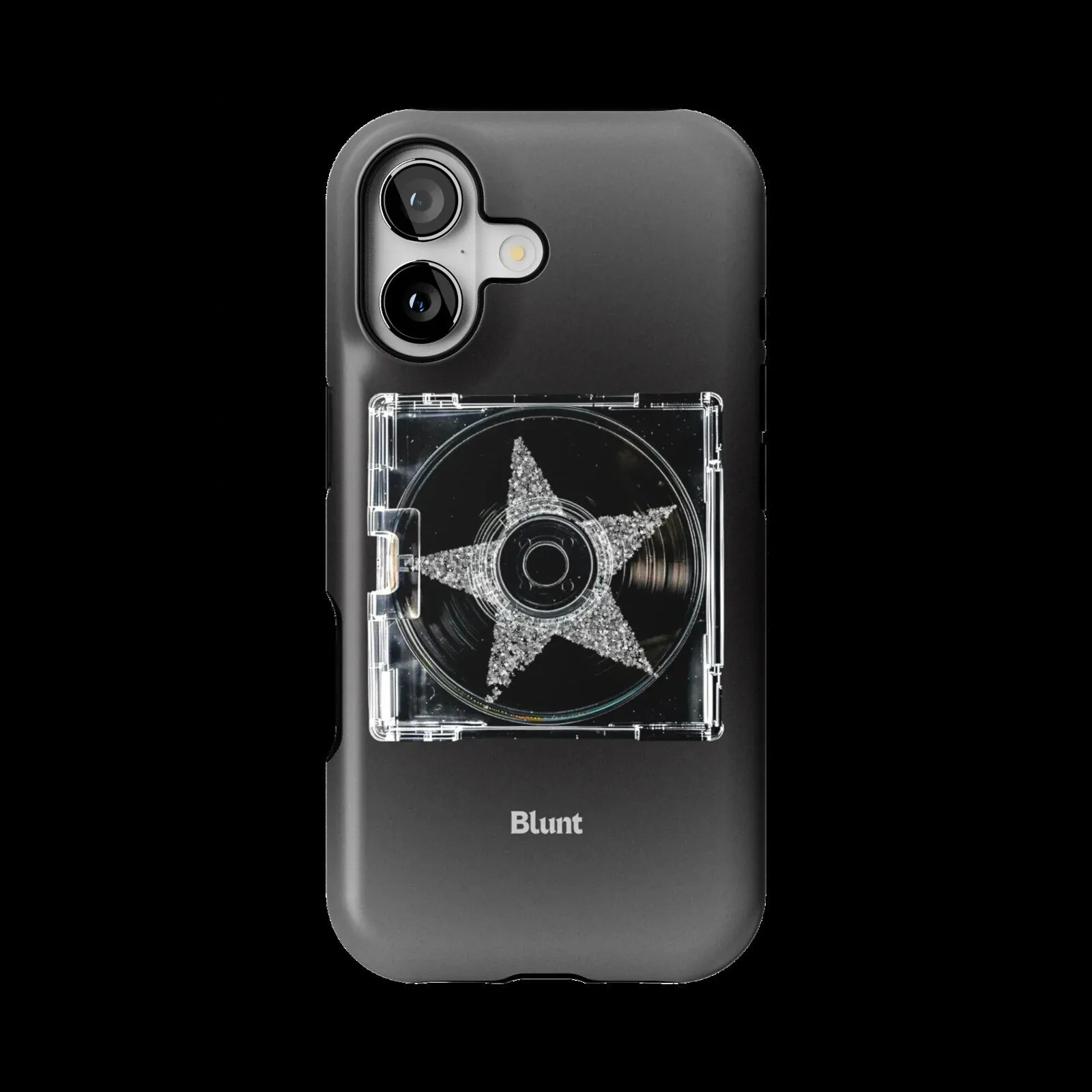 Silver Star Mix Cassette Tape Design iPhone Case